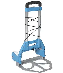 Візок господарський Bo-Camp Trolley Foldable 75 kg Silver/Blue (5267283) (DAS302122) - мініатюра 2