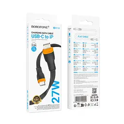 Кабель BOROFONE BX118 Esplendido PD charging data cable iP Чорний - мініатюра 2