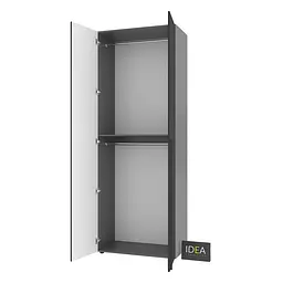 Шафа для одягу з двома штангами С-7.1 Антрацит/Чорний Idea - мініатюра 4