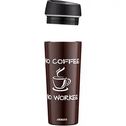 Термокухоль Ardesto Coffee Time 450 мл нержавіюча сталь коричневий - мініатюра 3