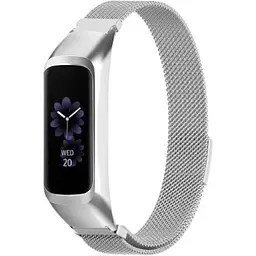 Ремінець-бампер DK для Samsung Galaxy Fit2 (R220) Metal Milanese Loop Magnetic (silver)