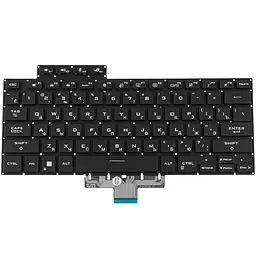 Клавіатура для ноутбука ASUS (GU603H series) rus чорний без фрейму підвіска клавіш (RGB)