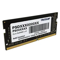 Модуль пам'яті Patriot DDR4 8Gb 3200MHz Sodimm (PSD48G320081S) - мініатюра 2
