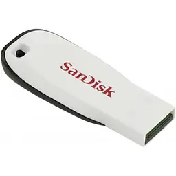 USB флеш накопичувач SanDisk 16GB Cruzer Blade White USB 2.0 (SDCZ50C-016G-B35W) - мініатюра 2