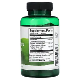 Натуральна добавка Swanson Senna, Cascara & Psyllium Complex 90 капсул - мініатюра 2