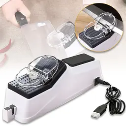 Електричне точило для ножів і ножиць Electric Knife Sharpener 4 в 1 USB