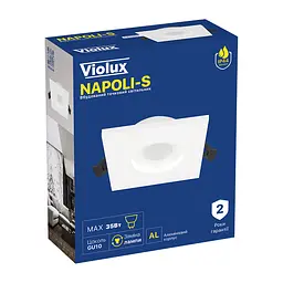 Світильник точковий Violux NAPOLI-S GU10 IP44 білий ( 131007 ) - мініатюра 2