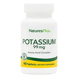 Вітаміни та мінерали Natures Plus Potassium 99 mg, 90 таблеток