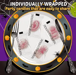 Жувальні цукерки Amos Halloween Peelerz Body Parts Gummies Candy 240г - мініатюра 4