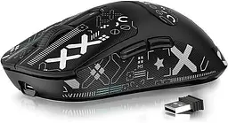 Миша ігрова бездротова із док станцією Attack Shark X6 чорна - мініатюра 3