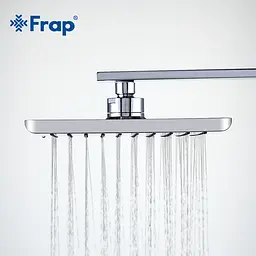 Тропічний душ Frap F001-20, хром, 200x200 мм, Хром - мініатюра 3