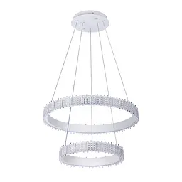 Люстра LED Levistella 7875129 (400+600) WH, 50W, регульована температура світла, білий, сучасний стиль