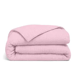 Комплект постільної білизни Cosas двоспальний без простирадла муслін BABY BLUSH 180 x 220 см (Set_Muslin_009BabyBlush_180_2) - мініатюра 5