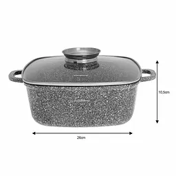 Каструля з мармуровим покриттям Klausberg KB-7531 26 см 5.5л - мініатюра 6