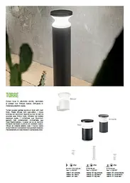 Парковий світильник Ideal Lux TORRE PT1 BIG NERO (186955) - мініатюра 2