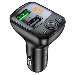 АЗП FM модулятор Borofone BC41 Eminency QC3.0 2USB-A Чорний - мініатюра 8