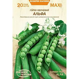 Насіння Горох овочевий Насіння України Альфа Maxi 20 г (670700)