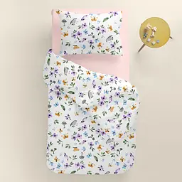 Дитяча постіль Cosas Birds без простирадла 110х140 см (BirdsMushroomsViolet_140_2) - мініатюра 2