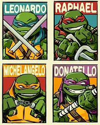 Картина за номерами Черепашки-Ніндзя Teenage Mutant Ninja Turtles 40х50 см