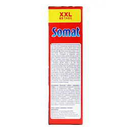Таблетки для миття посуду у посудомийній машині Somat All in one, 65 таблеток - мініатюра 5