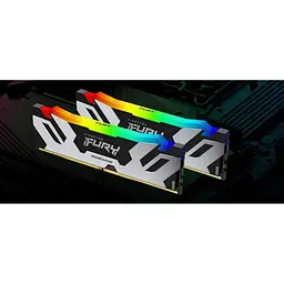 Пам'ять для настільних комп'ютерів Kingston Fury 32 GB (2x16 GB) DDR5 6400 MHz Renegade Silver RGB (KF564C32RSAK2-32) - мініатюра 9