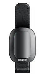 Тримач очок Baseus Platinum / на солнцезащитний козирок / Чорний (ACYJN-B01) - мініатюра 2