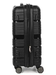Валіза маленька S поліпропілен Worldline Airtex 283 56×33×22см 52л Чорний - мініатюра 7