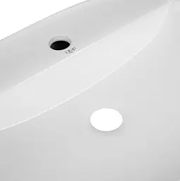 Комплект Qtap Scorpio: Раковина накладна овальна 600х400х120 мм White + Донний клапан PU02 (QT14112203WN47315) - мініатюра 5