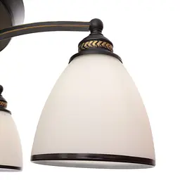 Люстра стельова Brille вентилятор з пультом в спальню Е27 60W BR (BKL-910C/6) - мініатюра 3