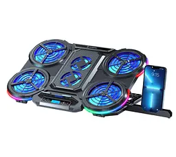 Охолоджувальна підставка для ноутбука до 18 дюймів GamePro GPCP-770 6xfans - мініатюра 1