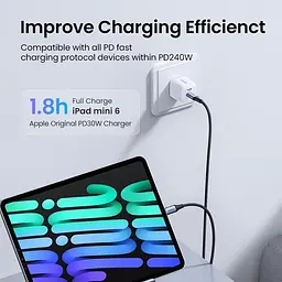 Кабель PD3.1 USB-C 240W UGREEN US535 Type-C для Type-C для швидкого заряджання ноутбука, планшета, телефону 5А 48V - мініатюра 5