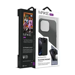 Чохол MAKE Apple iPhone 16 Pro Silicone Magnet Pro Black - мініатюра 2