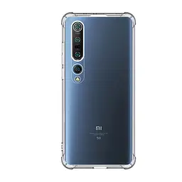 Прозрачный чехол для Xiaomi Mi 10 Pro с защитой камеры и усиленными бортами, тонкий, силиконовый, бесцветный, ударопрочный, противоударный бампер с закрытой камерой, ArmorStandart (ARM57392)