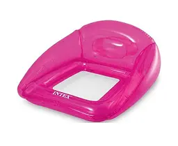 Прозоре надувне крісло Intex, 104x102 см (В асортименті)