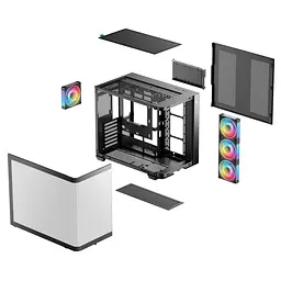 Корпус DeepCool CG530U 4F Чорний (R-CG530U-BKAGA4-G) без БЖ - мініатюра 3