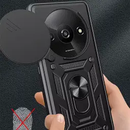 Панель BeCover Military для Xiaomi Redmi A3 4G Black (711319) - мініатюра 4