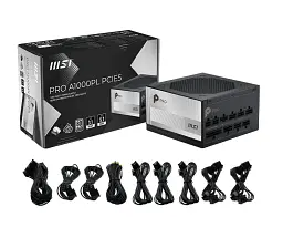 Блок живлення MSI 1000W (PRO A1000PL PCIE5) - мініатюра 2