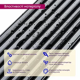 Рейка декоративна Sticker Wall PS 2900х120х11мм Чорна SW-00002148 - мініатюра 4