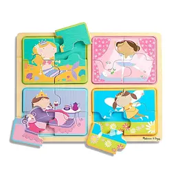 Пазли Melissa & Doug Маленькі принцеси дерев'яні у футлярі (MD31365) - мініатюра 2