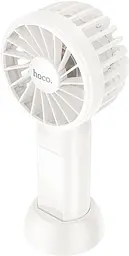 Вентилятор портативний Hoco HX60 Nimble portable handheld fan white - мініатюра 2