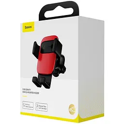 Автомобільний утримувач холдер Baseus Cube Gravity Vehicle Mounted SUYL-FK09 Red - мініатюра 2