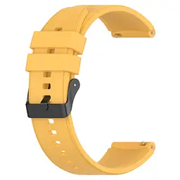 Ремінець для Samsung Galaxy Watch 5 Pro 45mm - жовтий ширина кріплення 20мм силікон Watchbands GT (W45-4WB76404013) - мініатюра 4