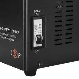 Сонячний інвертор (ДБЖ) LogicPower LPY-С-PSW-1500VA (1050Вт) MPPT 24V - мініатюра 6