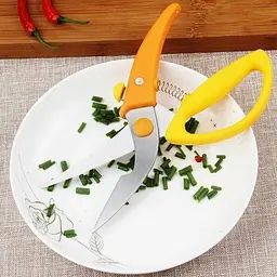 Кухонні ножиці секатор для птиці та риби з фіксатором 22.5 см, Kitchen Master Помаранчевий 85869 - мініатюра 4
