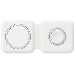 БЗП Wireless Charger with Magsafe 2in1 for Apple (AAA) (box) White