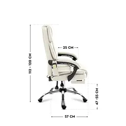 Крісло офісне Markadler Boss 6.0 Beige з масажем - мініатюра 8