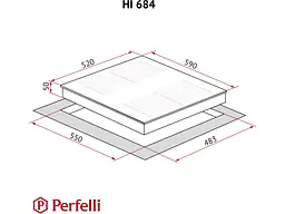 Варильна поверхня Perfelli HI 684 BL - мініатюра 9