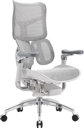 Крісло офісне Sihoo Doro S300 Mesh Light Grey (S300-M202) - мініатюра 4