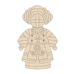 Набор фигурок для раскрашивания и украшения "Кукла-мотанка" Motanka-Doll8, 8 штук - миниатюра 5