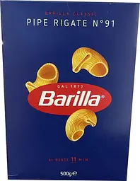 Макарони Barilla Pipe Rigate №91 500 г (8076802085912)